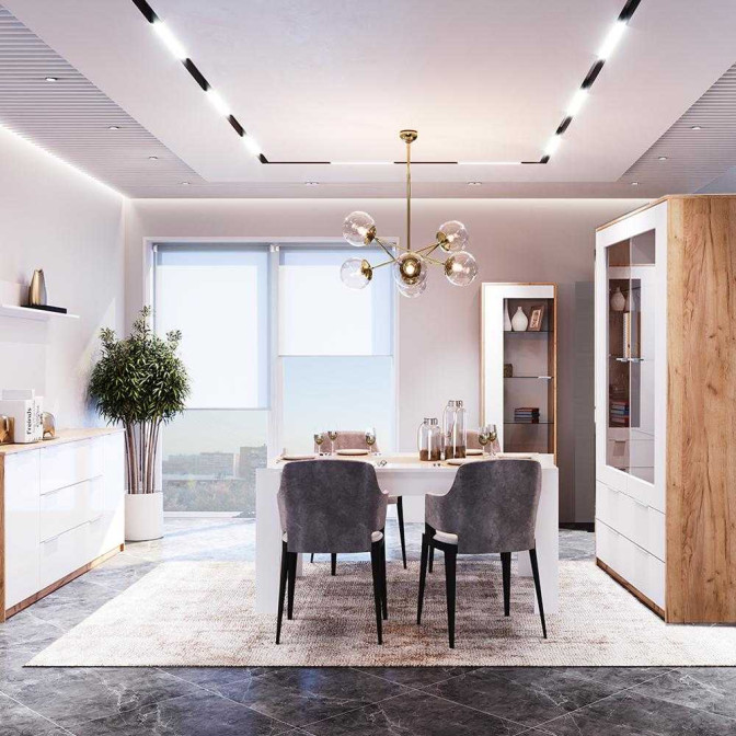 Столовая Асти 2Дв Сервант 2Дв Полка настенная Комод 2Дв3Шх 2,0 м Стол раздвижной 1500 MiroMark купить