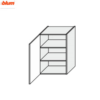 Кухонна секція Мері верхня 60В/720 1дв Pro Blum MR-468W/9003gl MiroMark