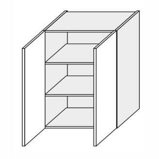 Кухонная секция Валенсия верхняя 60В/720 2дв VL-461W/9003 MiroMark