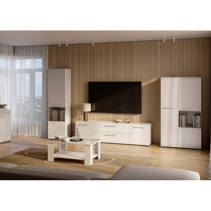 Сервант 2Дв Фемели / Family Глянец Белый MiroMark FM-112-WB