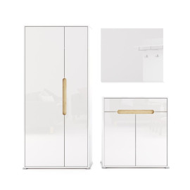 Комплект у передпокій 4 Стелла / Stella Глянець Білий MiroMark