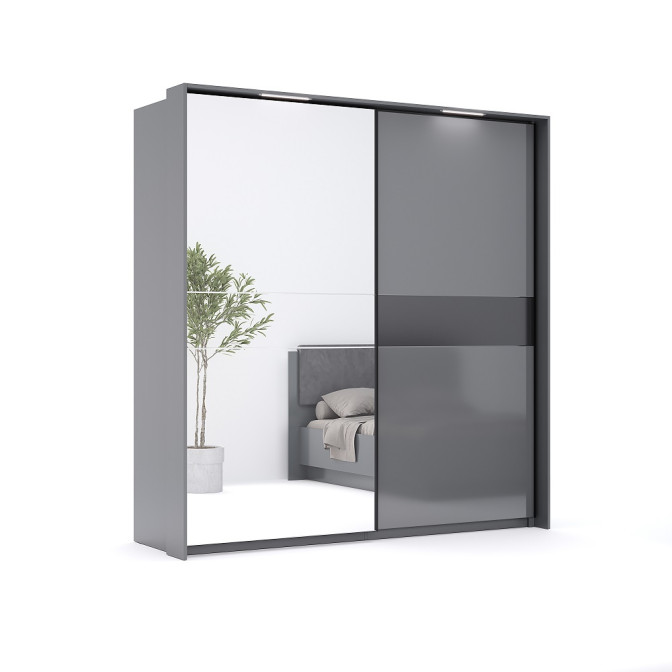 Опция Карниз с подсветкой для Шкафа - купе 2,0x2,1 Тео / Teo MiroMark TO-68-AG