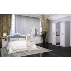 Комплект в спальню 3Дв Луиза / Luiza Глянец Белый MiroMark