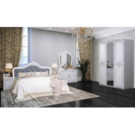 Комплект в спальню 3Дв Луиза / Luiza Глянец Белый MiroMark