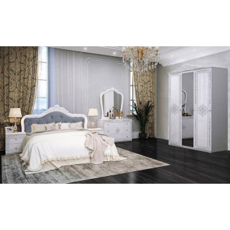 Комплект в спальню 3Дв Луиза / Luiza Глянец Белый MiroMark