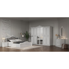 Комплект в спальню 6Дв Луиза / Luiza Глянец Белый MiroMark