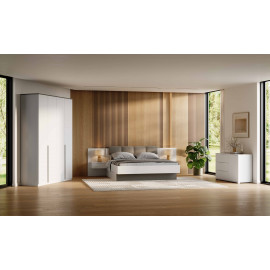 Комплект в спальню 4Д Бартон / Barton Супер Мат Білий MiroMark 