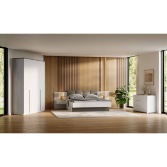 Комплект в спальню 4Дв Бартон / Barton Супер Мат Белый MiroMark