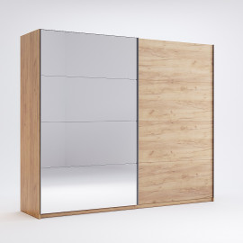 Шафа-купе з дзеркалом 2,5*2,1 Асті / Asti Дуб Крафт MiroMark AS-17-WB  