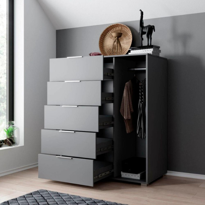 Комод 5Ящ Люция / Lucia Графит MiroMark 3812829M 