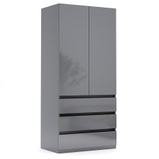 Шафа 2Дв 3Ящ Тео / Teo Мат Антрацит-Мат Графіт MiroMark TO-21-AG