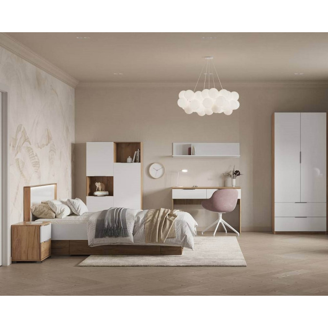 Детская спальня Асти Джуниор 2Дв Пенал 2Дв Кровать 1,2х2,0 с ящиками Тумба 2Шх Комод 4Шх MiroMark купить