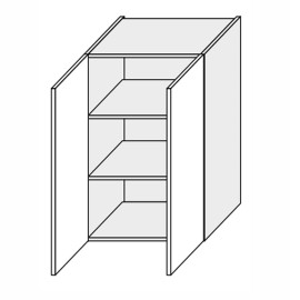 Кухонная секция Глори верхняя 60В/900 2дв GL-561W/01 MiroMark
