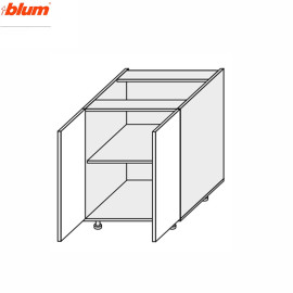 Кухонна секція Мері нижня 80Н/820 2дв Pro Blum MR-086W/9003gl MiroMark