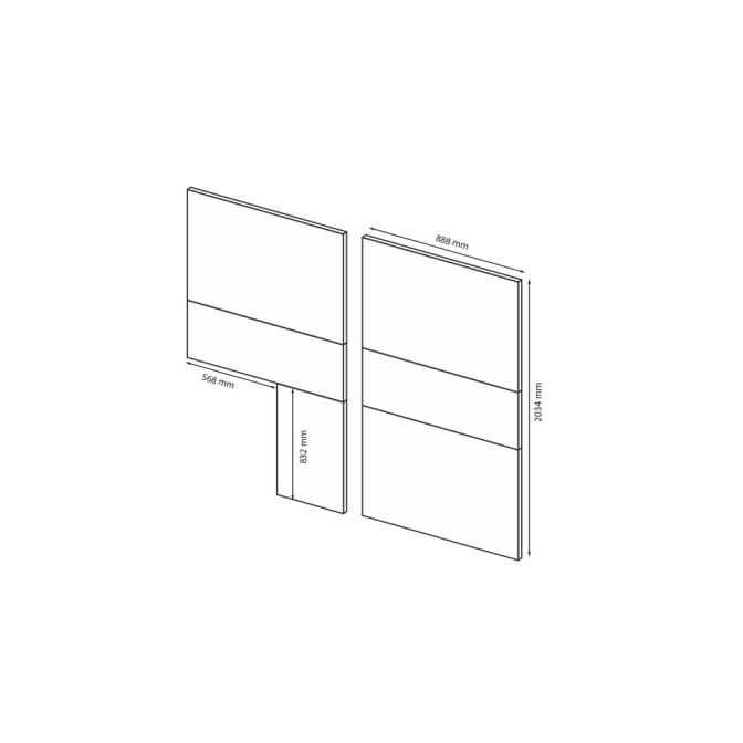 Шафа-купе 1.75м 2Дв із дзеркалом Вільма / Wilma Кашемір MiroMark WL-17-CM