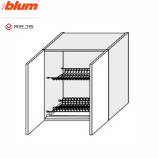 Кухонная секция Миллениум верхняя 80ВС/720 2дв Сушка Pro Blum  +  Rejs ML-484W/9003 MiroMark