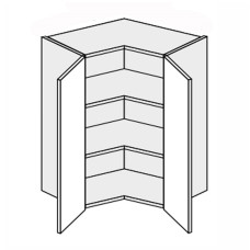 Кухонная секция Миллениум верхняя Угол В 90° 650х650/720 2дв ML-492W/9003 MiroMark