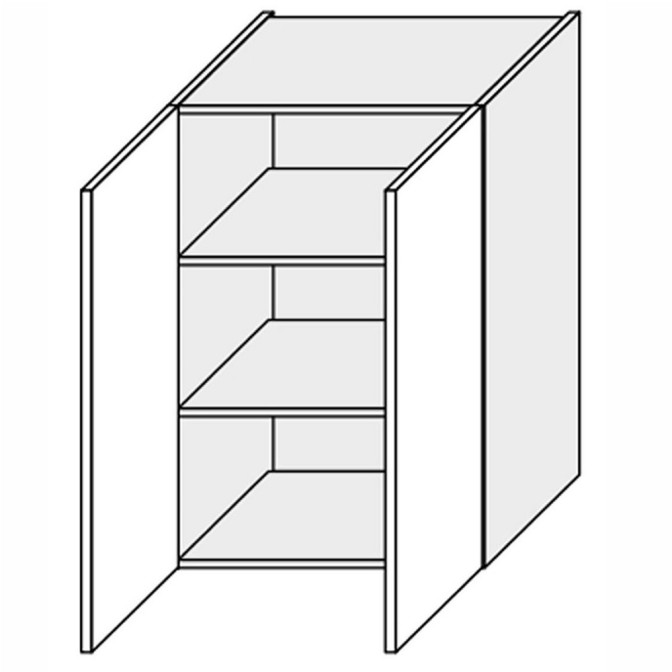 Кухонна секція Мері верхня 60В/900 2дв MR-561W/9003gl MiroMark