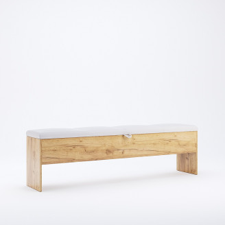 Банкетка 1,6x2,0 Асти / Asti Глянец Белый - Дуб Крафт MiroMark AS-31-WB