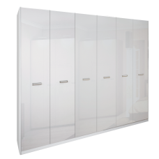 Шкаф 6Дв без зеркал Белла / Bella Глянец Белый MiroMark BL-26-WB