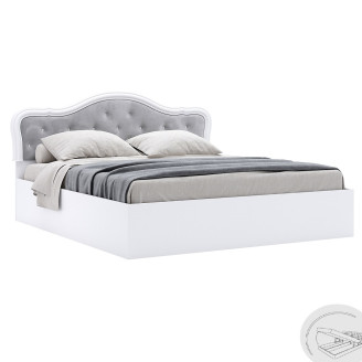 Кровать с подъемным механизмом 1,6х2,0 Луиза / Luiza Глянец Белый MiroMark LZ-46-WB