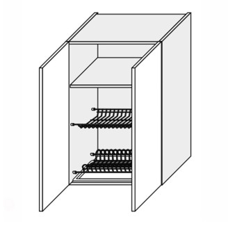Кухонная секция Винтаж верхняя 60ВС/900 2дв Сушка VN-564W/9003 MiroMark