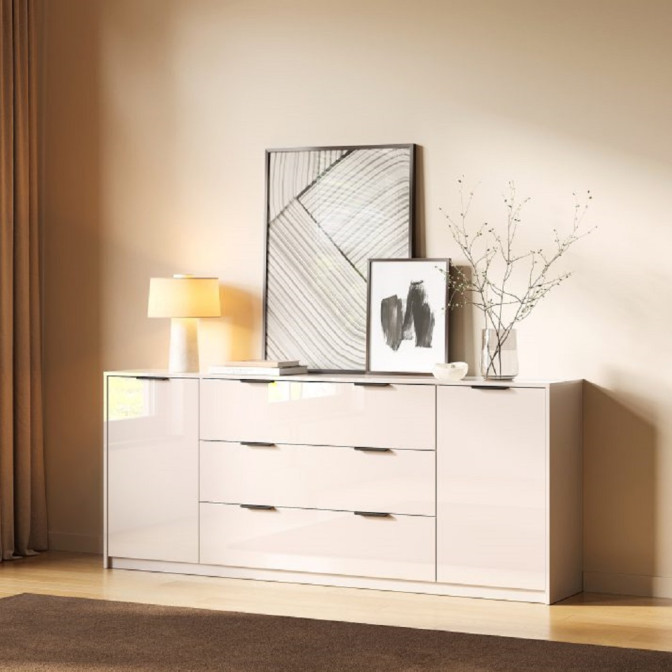 Комод 2Дв 3Ящ Рома Колор / Roma Color Глянец Кашемир MiroMark RС-162-GC