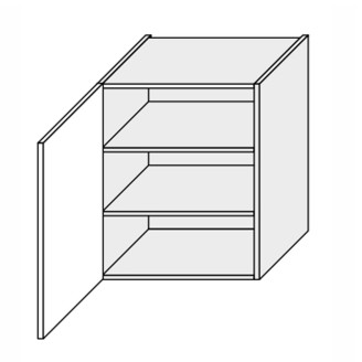 Кухонна секція Глорі верхня 60В/720 1дв GL-460W/01 MiroMark