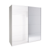 Шкаф-купе 2,5х2,1 с зеркалом Империя / Imperia Глянец Белый MiroMark MP-16-WB