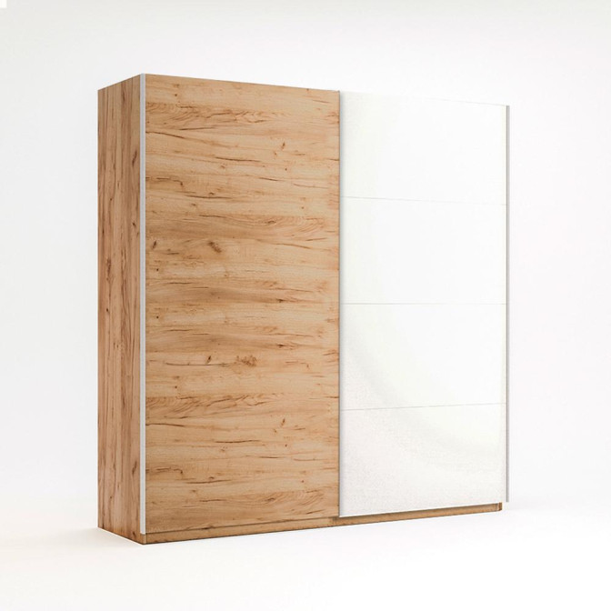 Шкаф-купе Ники Глянец Белый Дуб Крафт MiroMark купить