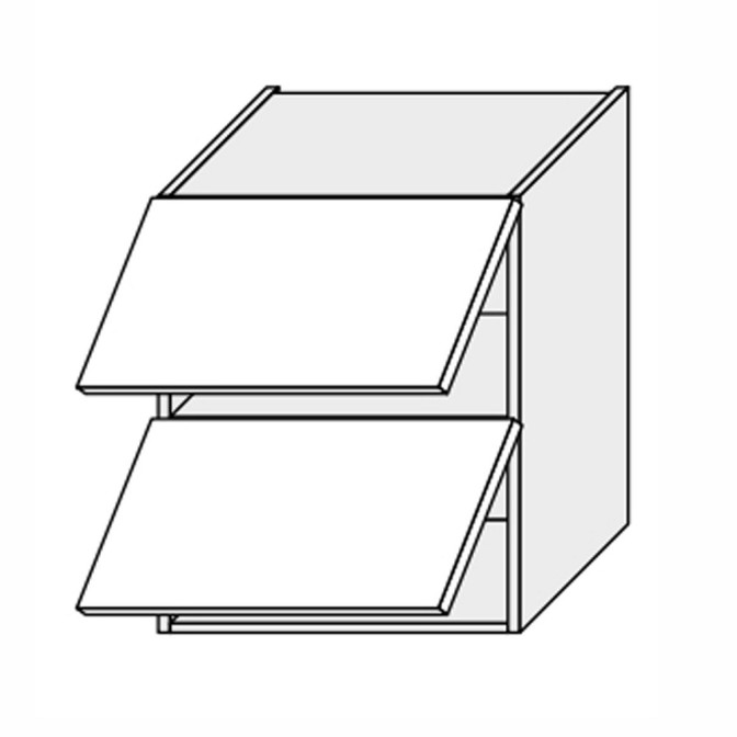 Кухонная секция Лео верхняя 60В/720 2дв Газ Лифт LE-462W/06 MiroMark