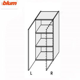 Кухонная секция Миллениум WG верхняя 20В/900 1дв Pro Blum Левая ML-521W/01L MiroMark