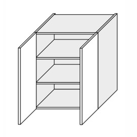 Кухонна секція Лео верхня 60В/720 2дв LE-461W/06 MiroMark