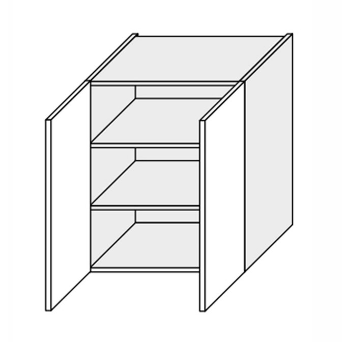 Кухонна секція Лео верхня 60В/720 2дв LE-461W/06 MiroMark