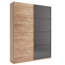 Шафа-купе 1500*2400 Місяць / Luna Дуб Крафт - Мат Лава MiroMark LN-83-LV