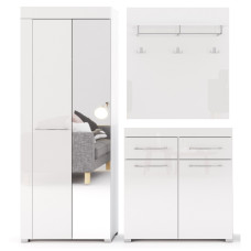 Модульная прихожая Аманда / Amanda Глянец Белый MiroMark