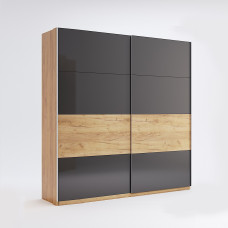 Шкаф-купе 2000*2100 Рамона / Ramona Дуб Крафт – Мат Лава MiroMark RA-20-LV