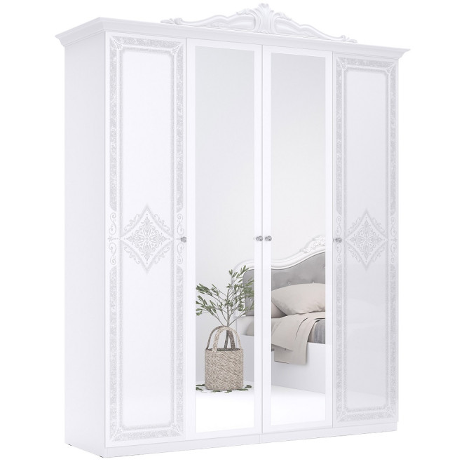 Шкаф Луиза 4Дв с зеркалом MiroMark купить