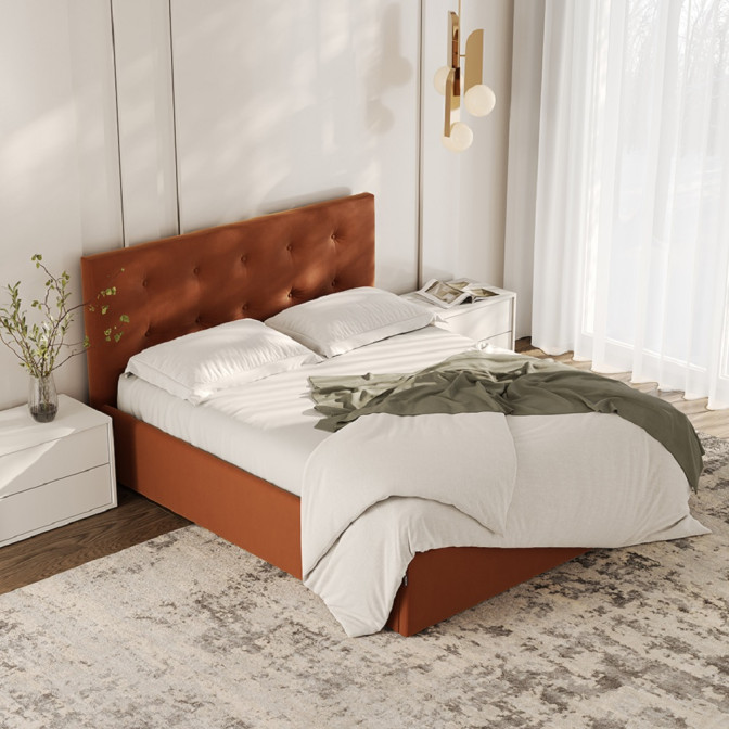 Кровать Мягкая обивка с подъёмным механизмом 1,6х2,0 Катрин / Katrin MiroMark SF-46-KR