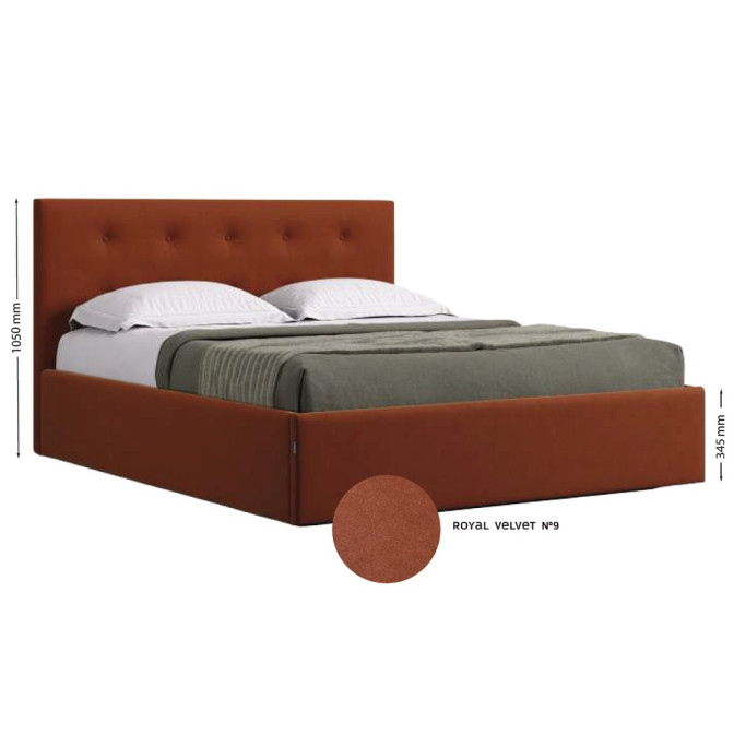 Кровать Мягкая обивка с подъёмным механизмом 1,6х2,0 Катрин / Katrin MiroMark SF-46-KR