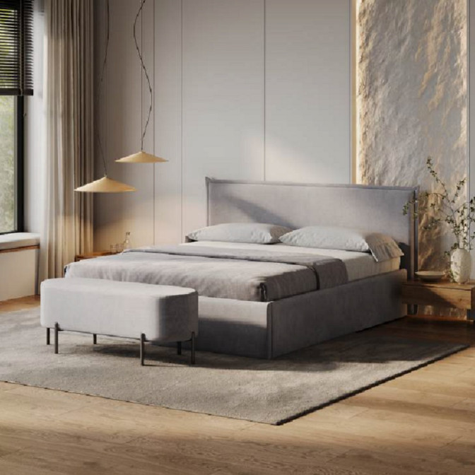 Ліжко М'яка оббивка з каркасом Підйомним механізмом 1,8x2,0 Тіана / Tiana MiroMark SF-48-TА