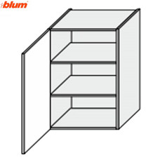 Кухонная секция Валенсия верхняя 60В/720 1дв Pro Blum VL-468W/9003 MiroMark