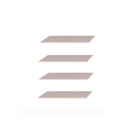 Полиці короткі 4Шт Шафа 3Дв / MiroMark OP-30-WB