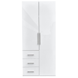 Шафа 2Дв 3Ящ Магнум / Magnum Глянець Білий MG-12-WB