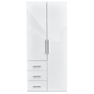 Шкаф 2Дв 3Ящ Магнум / Magnum Глянец Белый MG-12-WB