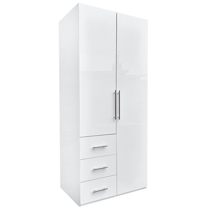 Шафа 2Дв 3Ящ Магнум / Magnum Глянець Білий MG-12-WB