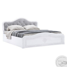 Кровать с подъемным механизмом 1,8x2,0 Луиза Люкс / Luiza Глянец Белый MiroMark LZ-49-WB