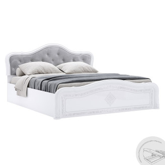 Кровать с подъемным механизмом 1,8x2,0 Луиза Люкс / Luiza Глянец Белый MiroMark LZ-49-WB