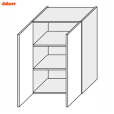 Кухонная секция Винтаж верхняя 80В/900 2дв Pro Blum VN-585W/9003 MiroMark