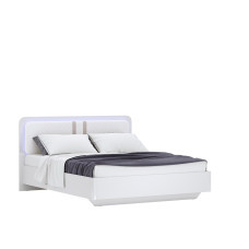 Кровать без каркаса 1,6х2,0 Белладжио / Bellagio Глянец Белый MiroMark BD-36-WB